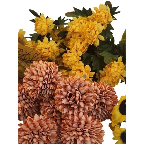 Autumn Floral Arrangement Supplies Mix Mums Fall Leaves Berries Wreath Craft Déc - Picture 12 of 16